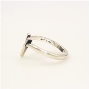 James Avery Sterling Silver Script Initial Ring