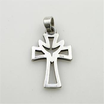 James Avery Sterling Silver Small Deep Holy Spirit Cross Charm