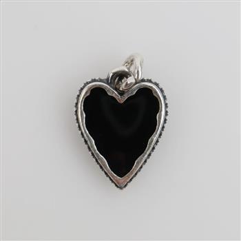 James Avery Sterling Silver Small Enamel Heart Charm