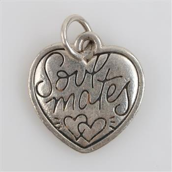 James Avery Sterling Silver Soulmates Heart Charm