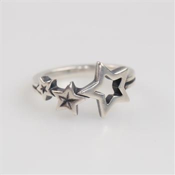 James Avery Sterling Silver Twinkling Stars Ring