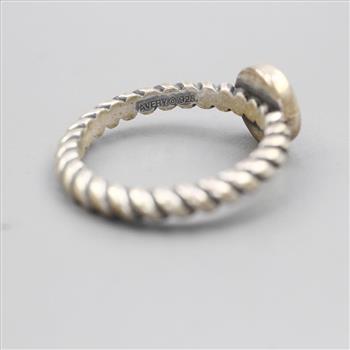 James Avery Sterling Silver Twisted Initial Ring