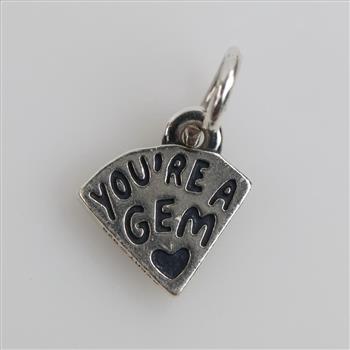 James Avery Sterling Silver You're A Gem Charm