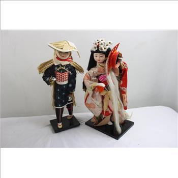 Japanese Dolls, 2 Pieces
