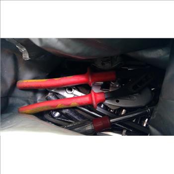 Jaw-Locking Pliers, Hex Keys, Zip Ties, And More In Husky Tool Bag