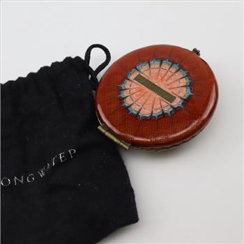 Jay Strongwater Multi-color Stone Butterfly Compact Mirror