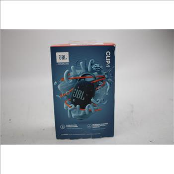 JBL Clip 4 Portable Bluetooth Speaker, Blue