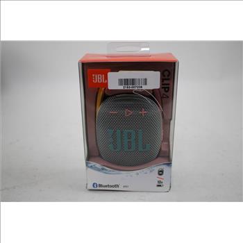 JBL Clip4 Bluetooth Speaker, Pink/Gray/Orange