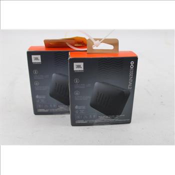 JBL Go Essential 2 Bluetooth Speakers, 2 Pieces