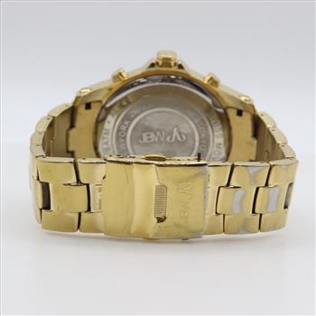 JBW Jet Setter 18kt Gold-plated Diamond Accent Watch