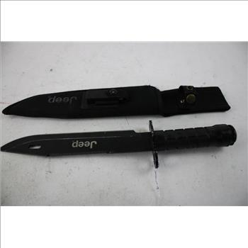 JEEP Survival Knife Fixed Blade With Sheath