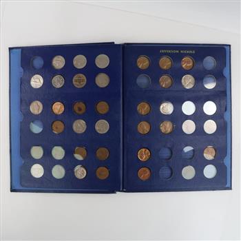 Jefferson Nickels Booklet 1965 With US Coins, 30+ Pieces