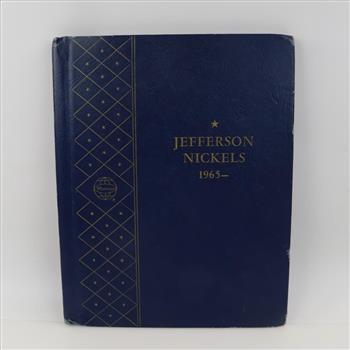 Jefferson Nickels Booklet 1965 With US Coins, 30+ Pieces