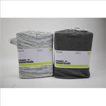 Jersey Twin Sheet Sets, Pillowfort 8-Pack Washcloths, 4 Pieces