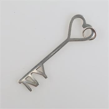 Jet Set Candy Sterling Silver New York Key Charm