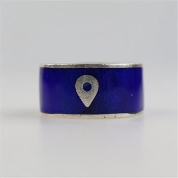 Jet Set Candy Sterling Silver World Map Ring