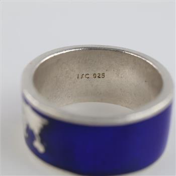 Jet Set Candy Sterling Silver World Map Ring