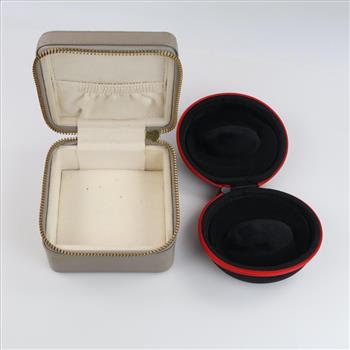 Jewelry And Watch Zipper Cases, 2 Pieces