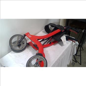 JFE Red Walker With Wheels