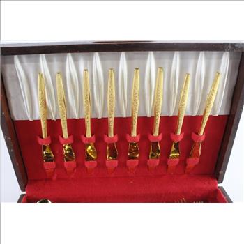JH Carlyle Golden Bouquet Gold Electroplate Flatware