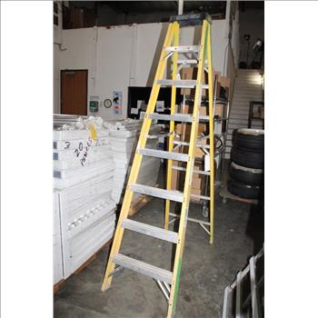Jh Kelly Fiberglass 8 Foot Step Ladder- Yellow