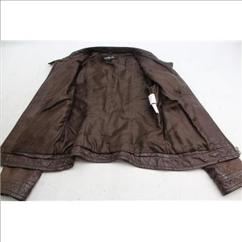 Jill Stuart Brown Leather Jacket Size Small