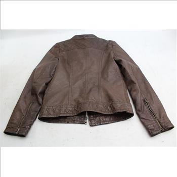 Jill Stuart Brown Leather Jacket Size Small