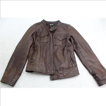 Jill Stuart Brown Leather Jacket Size Small