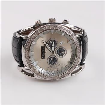Joe Rodeo 0.80ct Diamond Bezel Dragon Chronograph Watch