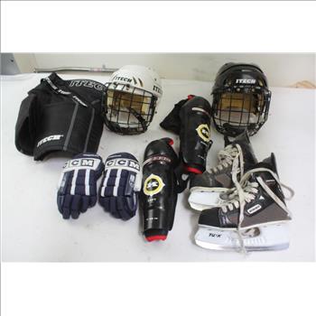 Jofa Hockey Bag With Youth Ice Hockey Equipment