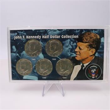 John F. Kennedy Silver Clad Half Dollar Collection 1965-1969