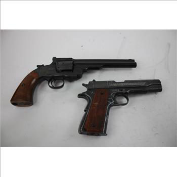 John Wayne 1911 BB Pistol & Barra Airguns CO2 Revolver