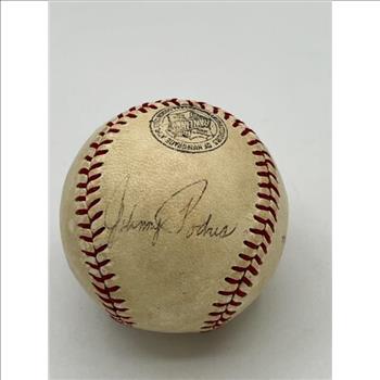 Johnny Podres Autographed Baseball