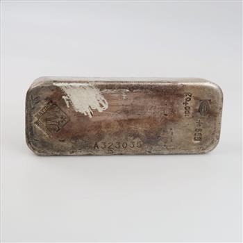 Johnson Matthey Fine Silver 100 Troy Oz Bar