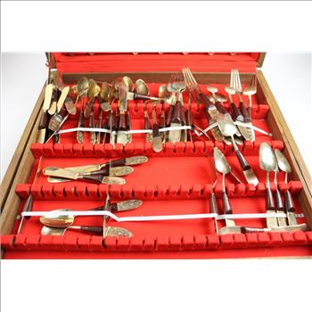 Johny's Gems Bronze Flatware In Case