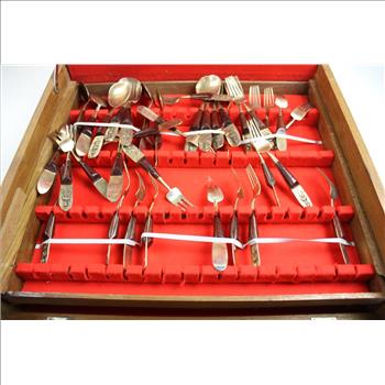 Johny's Gems Bronze Flatware In Case