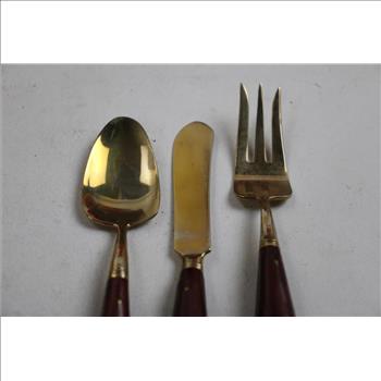 Johny's Gems Bronze Flatware In Case
