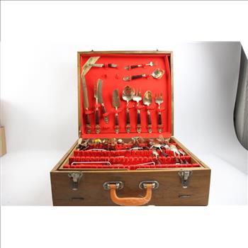 Johny's Gems Bronze Flatware In Case