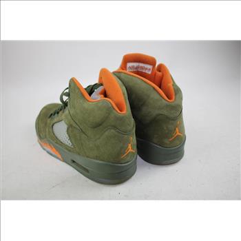 Jordan 1 Navy Men's Size 11 Sneakers, Jordan 5 Retro Olive Size 10.5 Sneakers, 2 Pieces