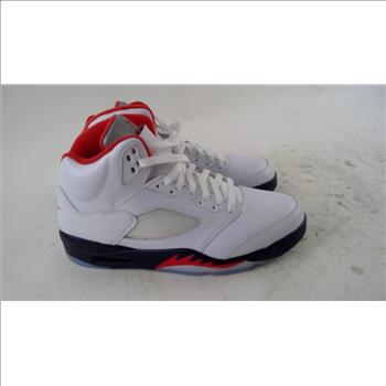 Jordan 5 Retro Fire Silver Tounge Mens Shoes Size 11
