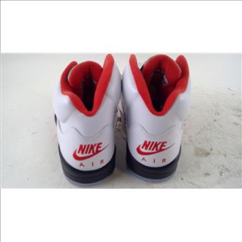Jordan 5 Retro Fire Silver Tounge Mens Shoes Size 11