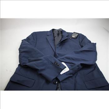 Joseph Abboud 2-Button Side-Vented Notch Lapel Suit Jacket, Blue, Size 44L