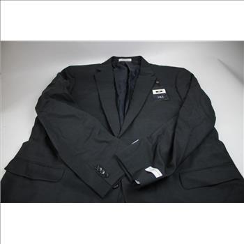 Joseph Abboud 2-Button Side-Vented Notch Lapel Suit Jacket, Gray, Size 52L