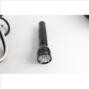 Jumper Cables And Mag-Lite Flashlight, 2 Pieces