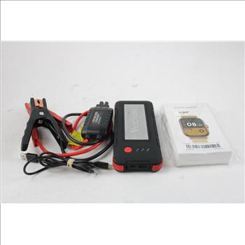 Jumper Cables, Smart Watch, And More, 8 Pieces