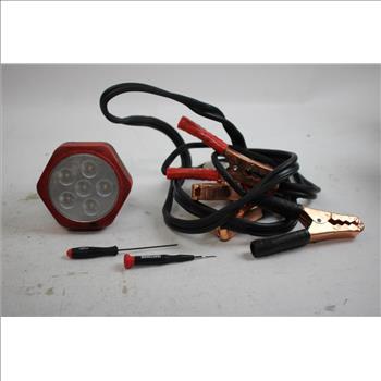 Jumper Cables, Wrench Set, And More