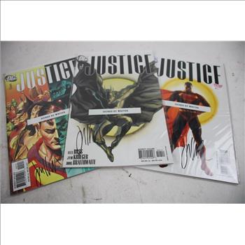 Justice By Alex Ross Comic Book Lot - INCLUDES AUTOGRAPHS And VARIANTS!!!!