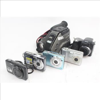 Jvc Compact VHS Videomovie Recorder & Digital Cameras; 7 Pieces