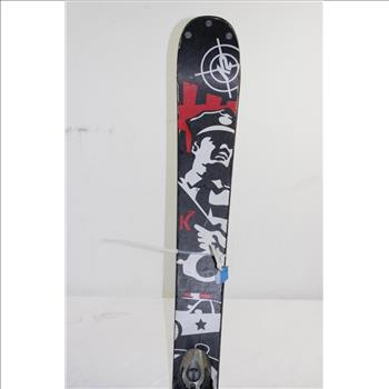 K2 Red/Black/White Skis With Salomon S710 Bindings