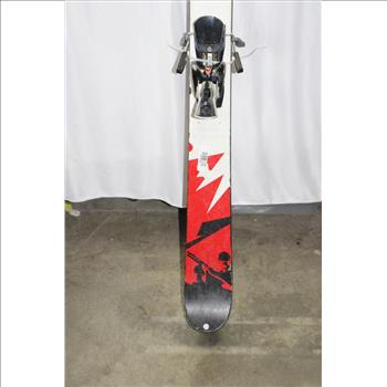 K2 Red/Black/White Skis With Salomon S710 Bindings